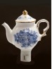 Porcelain Floral Teapot Night Light With Gift Box